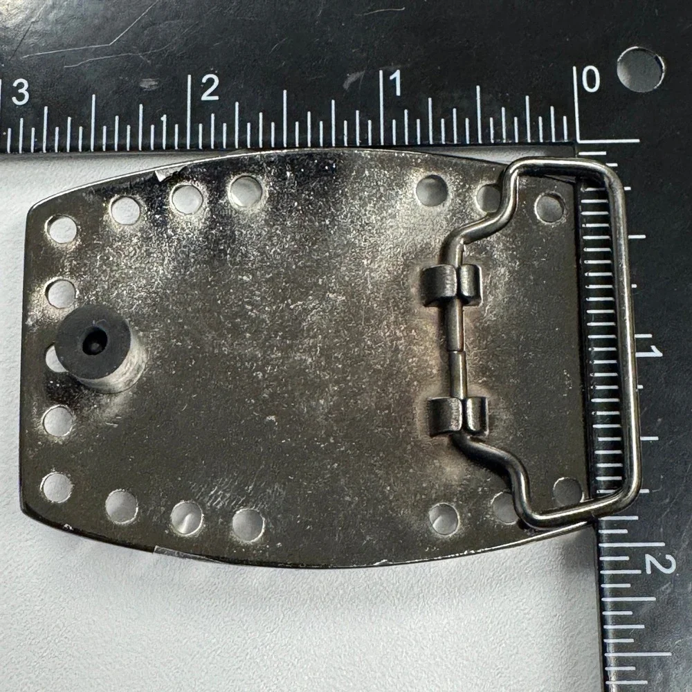 Sparkling Rhinestone Cross Belt Buckle Pewter Tone Western Style 3